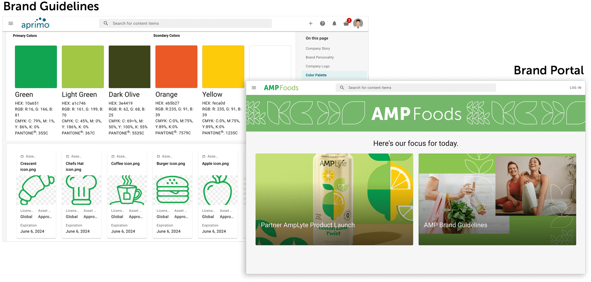 Aprimo Brand Guidelines and Portal CPG