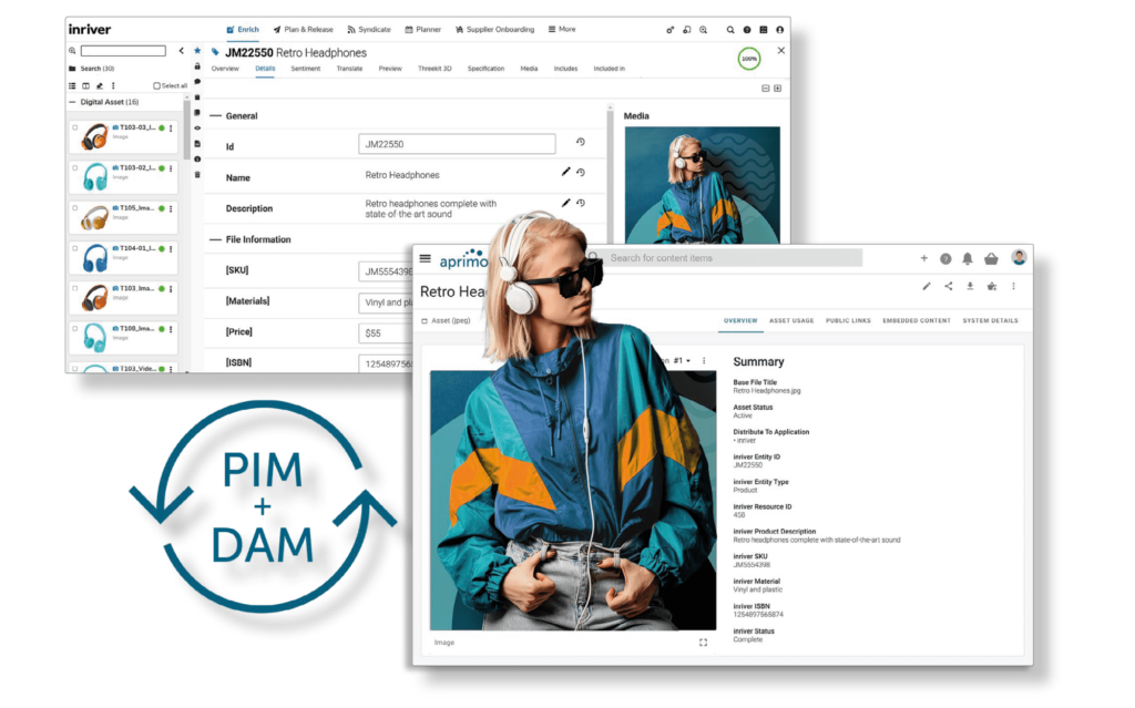 Integration to PIM data management