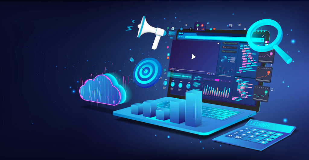 icon illustrations of digital assets