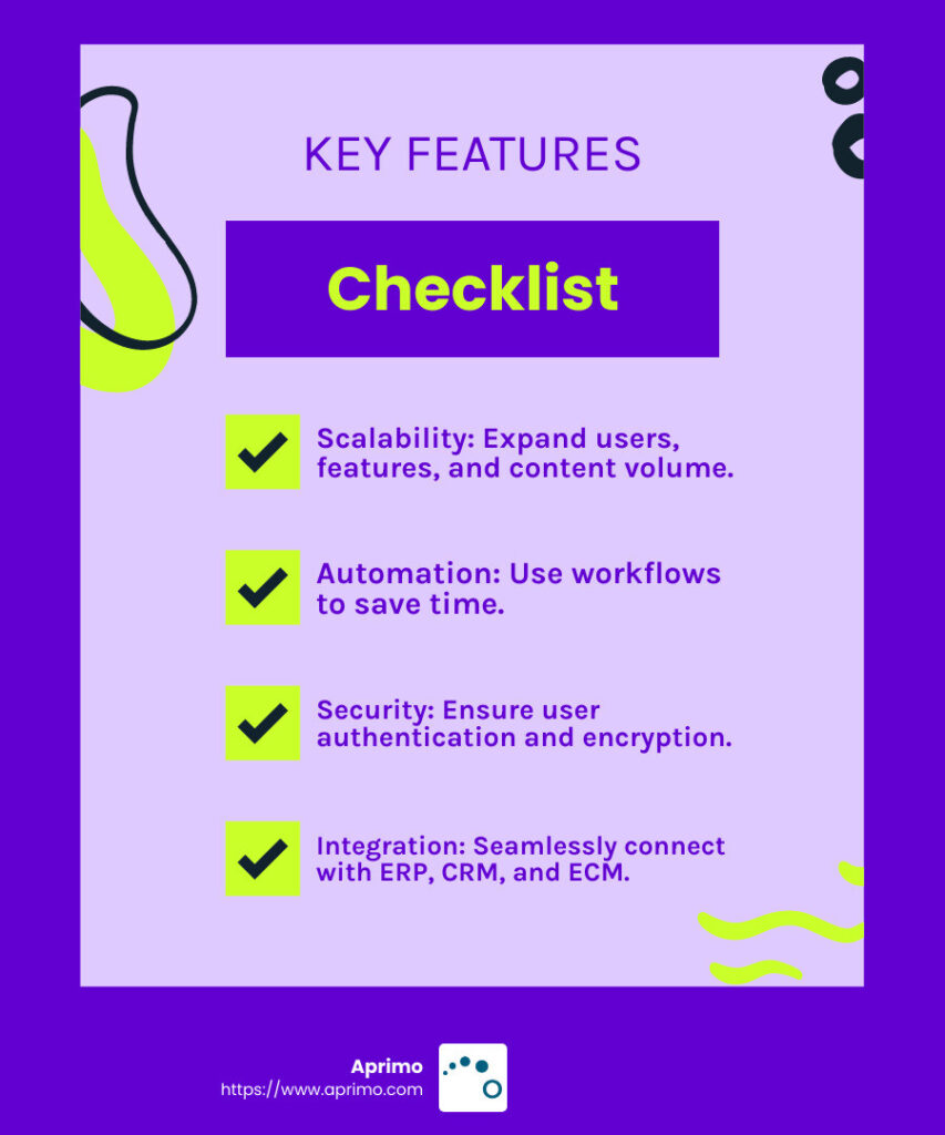 Effective metadata management allows users to add detailed metadata to assets, making them easier to search and retrieve. - enterprise digital asset management software infographic checklist