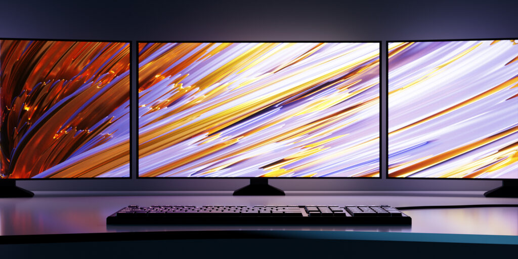 3d illustration Powerful personal computer