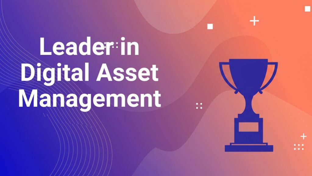 Forrester Wave digital asset management leader award recognition trophy.