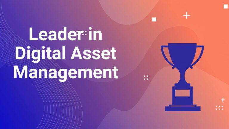 Forrester Wave digital asset management leader award recognition trophy.