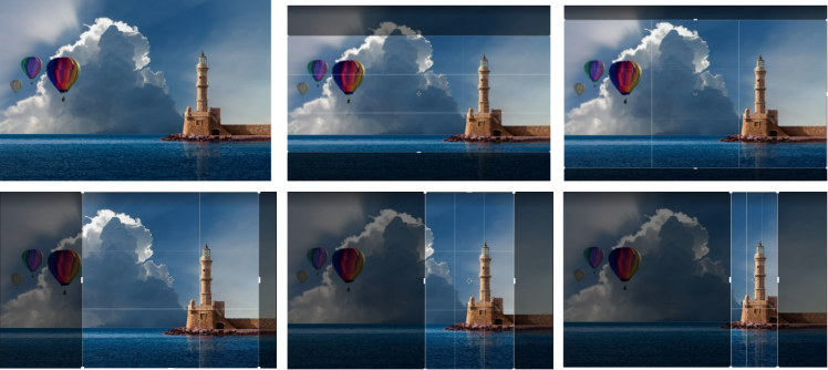 Lighthouse image with AI-based cropping