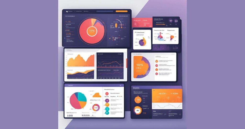 Transforming Data into Decisions Graphic depicts a content creator working on a laptop while a machine automates processes in the background, illustrating the value of automation in content operations.