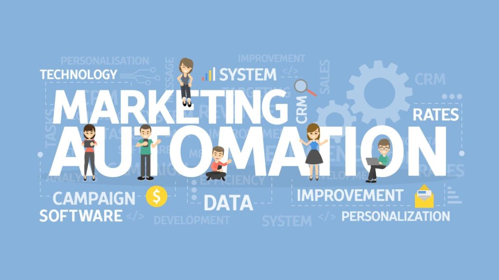 AI-Optimized Marketing Automation Illustration of how AI personalized content tools automate marketing through data and integrations.