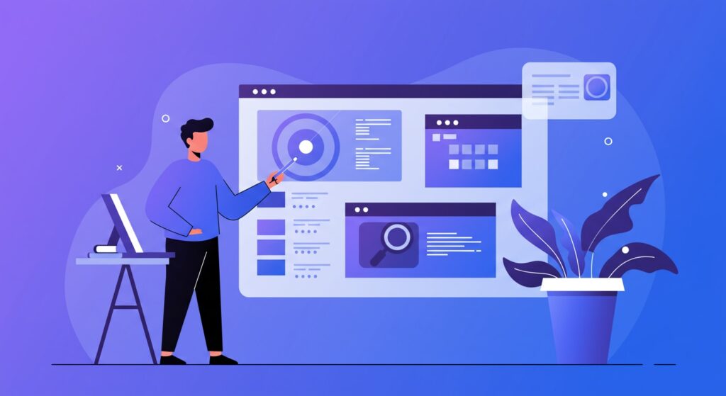 AI-Driven Content Management System A creative professional using a CMS to automate metadata tagging and optimize content production workflows using AI.