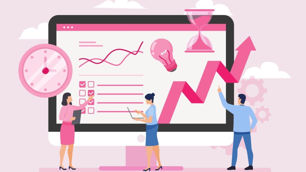 AI-Powered Content Optimization Graphic representation of a marketing analytics dashboard showcasing AI-driven insights for refining a data-driven content marketing strategy in real time.
