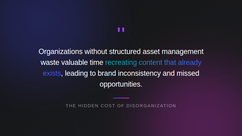 the hidden cost of disorganization