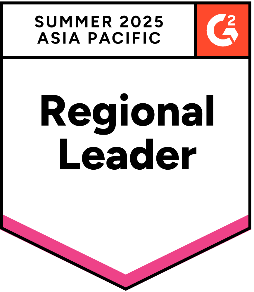 G2 Medal Regional Leader Asia Pacific Summer 2025