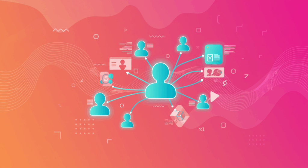 AI agents network orchestrating digital marketing channels.
