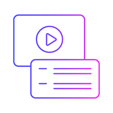 Icon Gradient General Video Summary