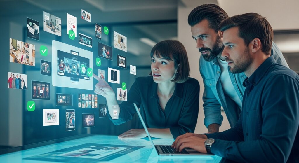 creative team collaborating 