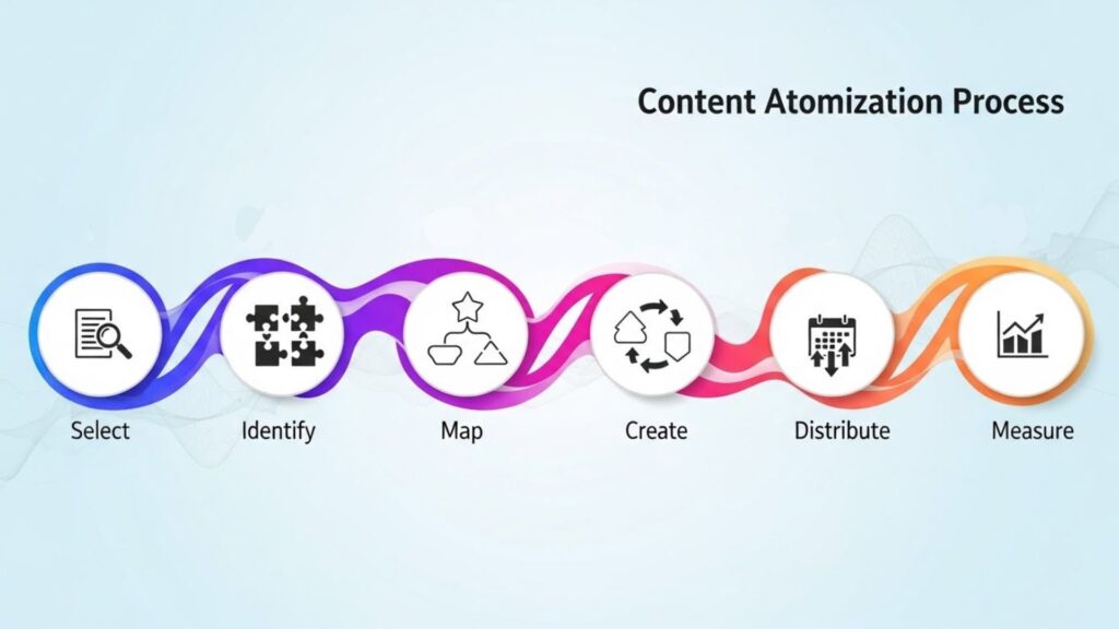 The 6-Step Content Atomization Framework Content atomization process