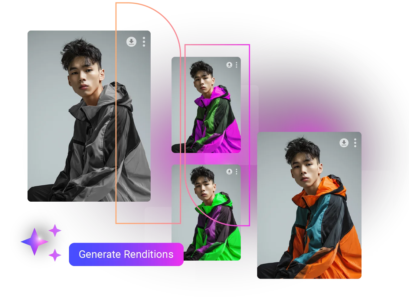 Aprimo Agentic Digital Asset Management generating AI-powered image renditions to automate content creation, personalization, and brand-compliant distribution.