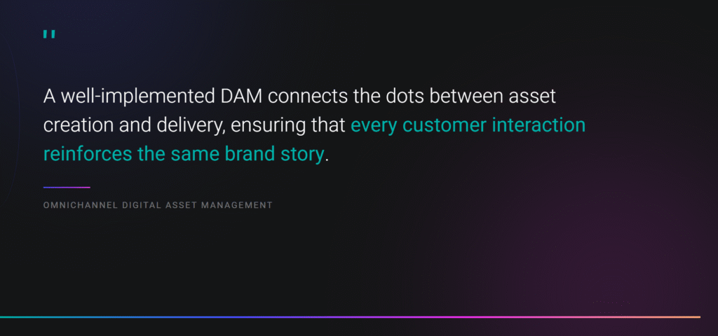 Omnichannel digital asset management 