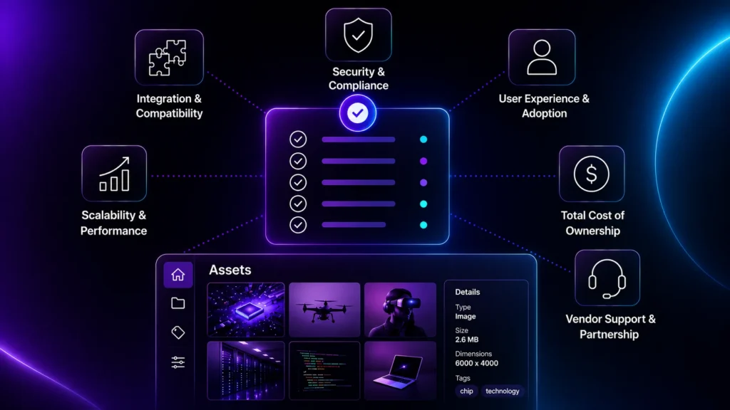 How to select the right DAM vendor for your technology company