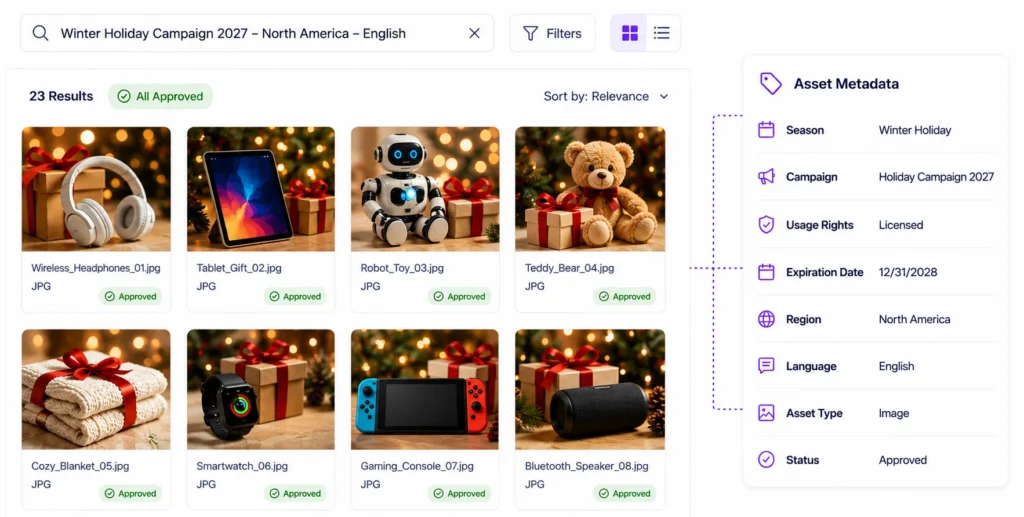 Find the Right Seasonal Asset Instantly 