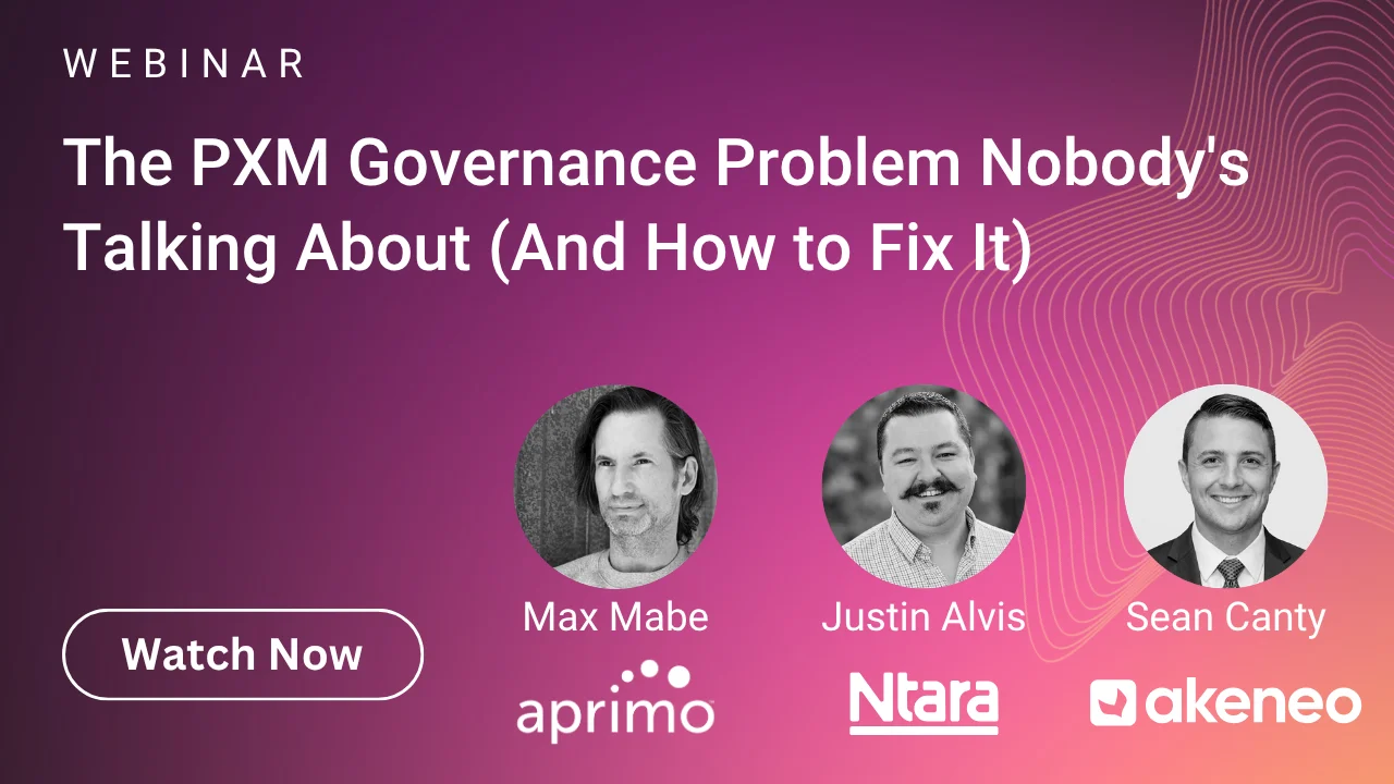 The PXM governance problem webinar