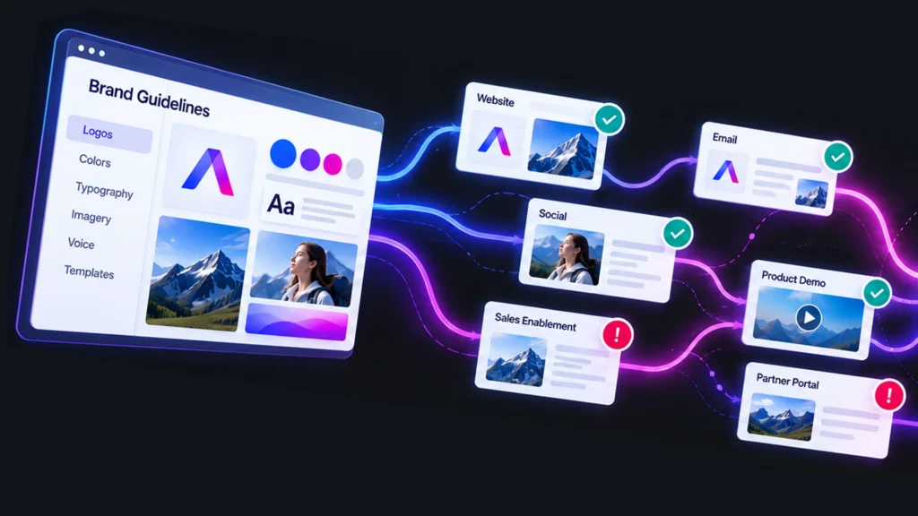 Brand Governance: centralized brand governance keeps content consistent across teams and channels